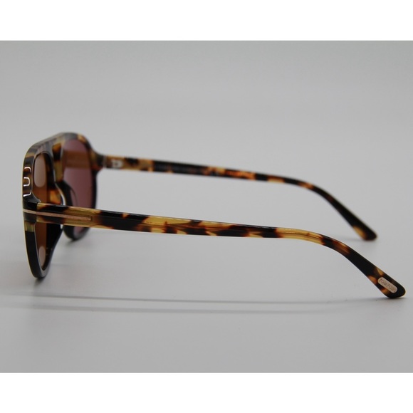 NEW TOM FORD HARRISON TF755 56E AVIATOR SUNGLASSES TOM FORD TF755/S BROWN - Picture 4 of 10